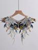 Women's Spring Summer Vintage Embroidery Pashmina Female  Shawl Cloak Pearl Collar