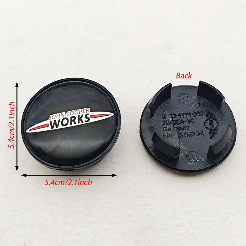 4pcs 54mm Car Wheel Center Hub Cap for MINI Cooper S Works JCW One R50 R52 R53 R55 R56 R57 R58 R59 R60 R61 Accessories