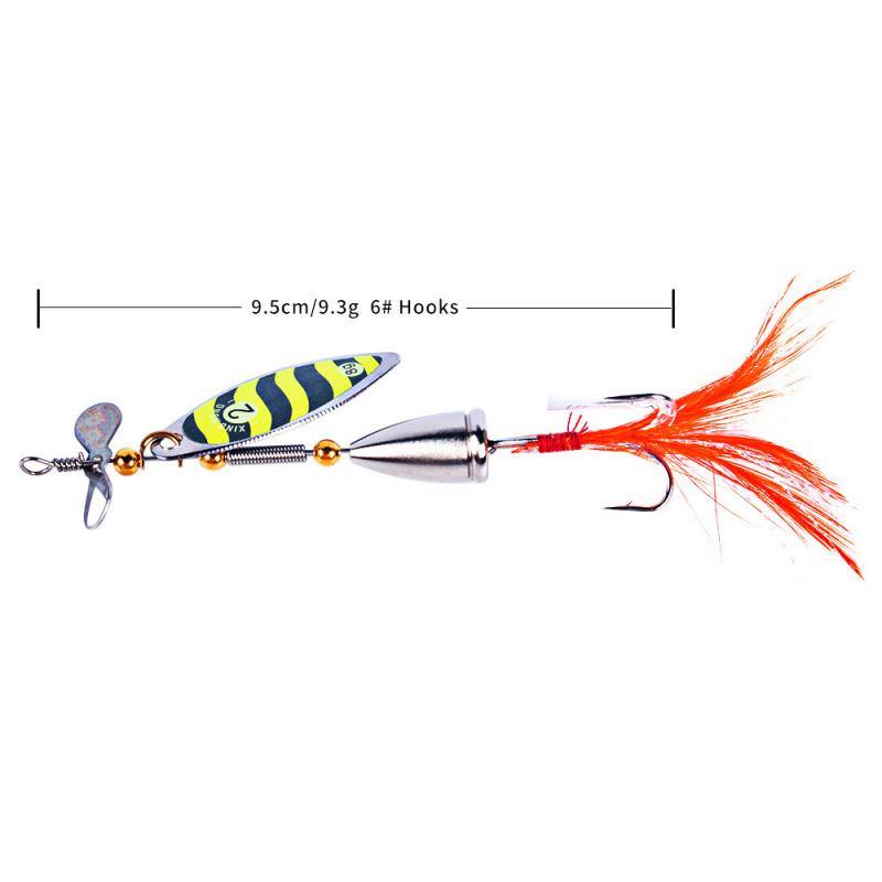Lure spinning spinnerbait5One Pack9.5CM9.3GBionic artificial bait for freshwater fishing, specifically for largemouth bass