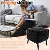 Folding Split Dog Stairs Ottoman Pet Staircase Ladder Anti-slip for Climb Bed Sofa Multifunctional Cotton Linen Stool Dog Step