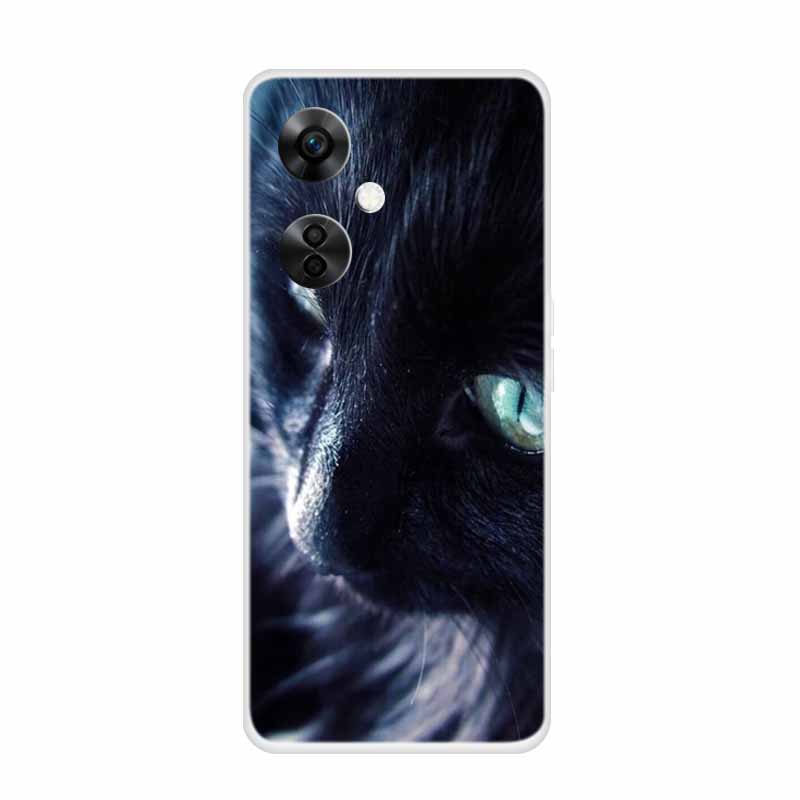 For OnePlus Nord CE 3 Lite 5G Cases Wolf Clear Soft TPU Silicone Phone Cover For One Plus Nord CE 3 5G Case Transparent Etui
