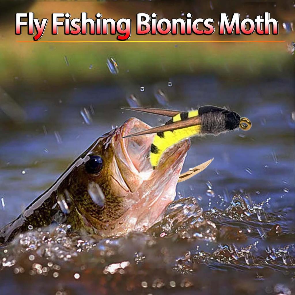 5/10 шт./коробка Реалистичная желтая приманка-мотылек Муха для ловли форели Искусственная бионическая приманка-насекомое мотылек для ловли лосося форели