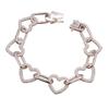 Chain Full Diamond Love Bracelet Women's Sterling Silver Ladies 2021 New Heart Shaped Peach Heart Silver Hot Selling Silver Jewelry