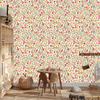 Wallpaper Small flowers cream, beige and light gray 50x1000