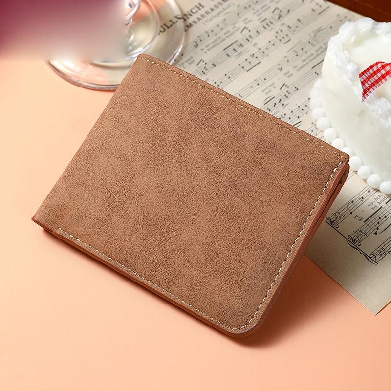 New Ultra-thinMulti-card Slot Men Wallet Fashion Folding Large-capacity Coin Purse PU Leather Short PurseCredit Card/ID Holders