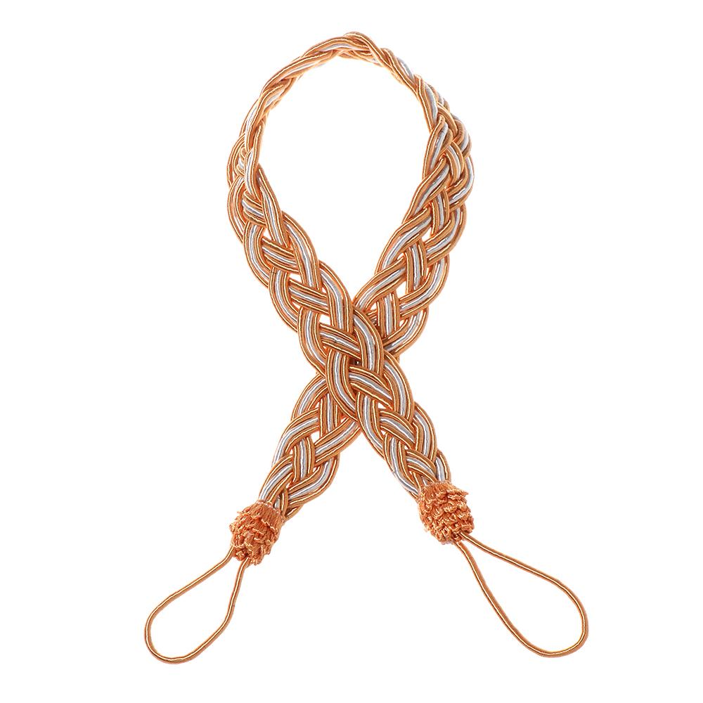Practical Hold Simple Curtain Holder Rope Satin Voile Strap Tie Backs Braided Tiebacks