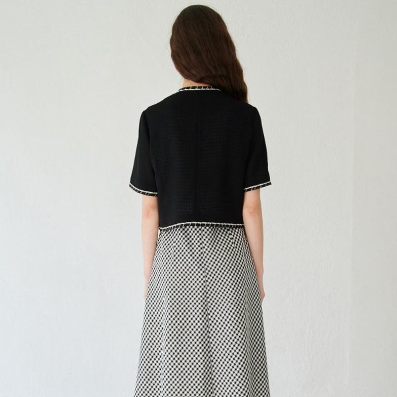 BCBG Твидовый жакет с коротким рукавом B3m3j105