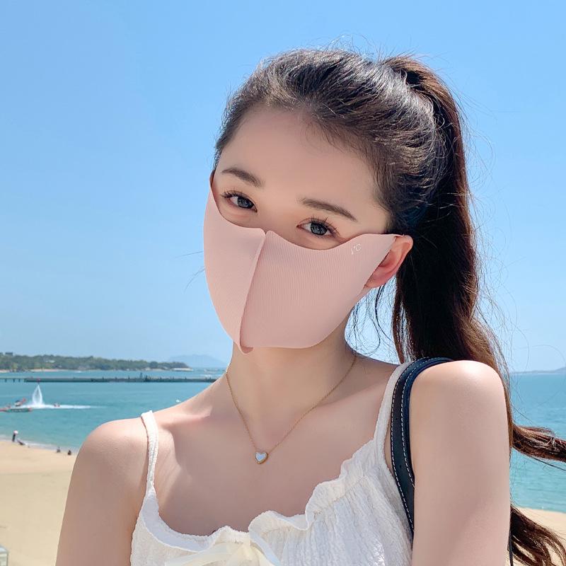 Солнцезащитная маска Ice Silk с гиалуроновой кислотой UPF50+ для женщин — летний выпуск 2024 года с защитой глаз