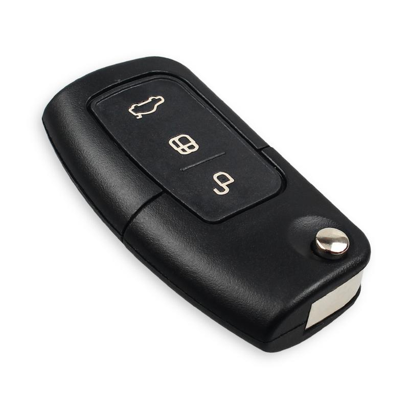KEYYOU 433MHz 4D63/4D60 Chip Flip Folding Remote Control Car Key For Ford Focus 3 2 Mondeo Fiesta Key Case 3 Buttons 80/40 Bit
