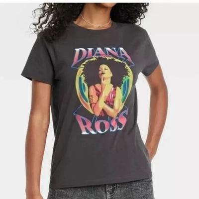 Одежда Diana Ross Женская Винтажная Черная Иконичная Певица R&B Рубашка Новая S, L, XL, 2XL
