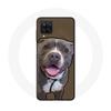 Case for Samsung Galaxy A22 4G Pitbull Dog White Gray