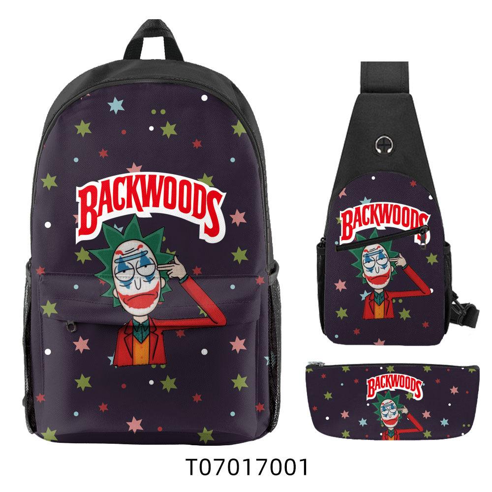 Популярный 3D Рюкзак Backwoods Сигара Студенческий Рюкзак для Кампуса Дорожная Сумка