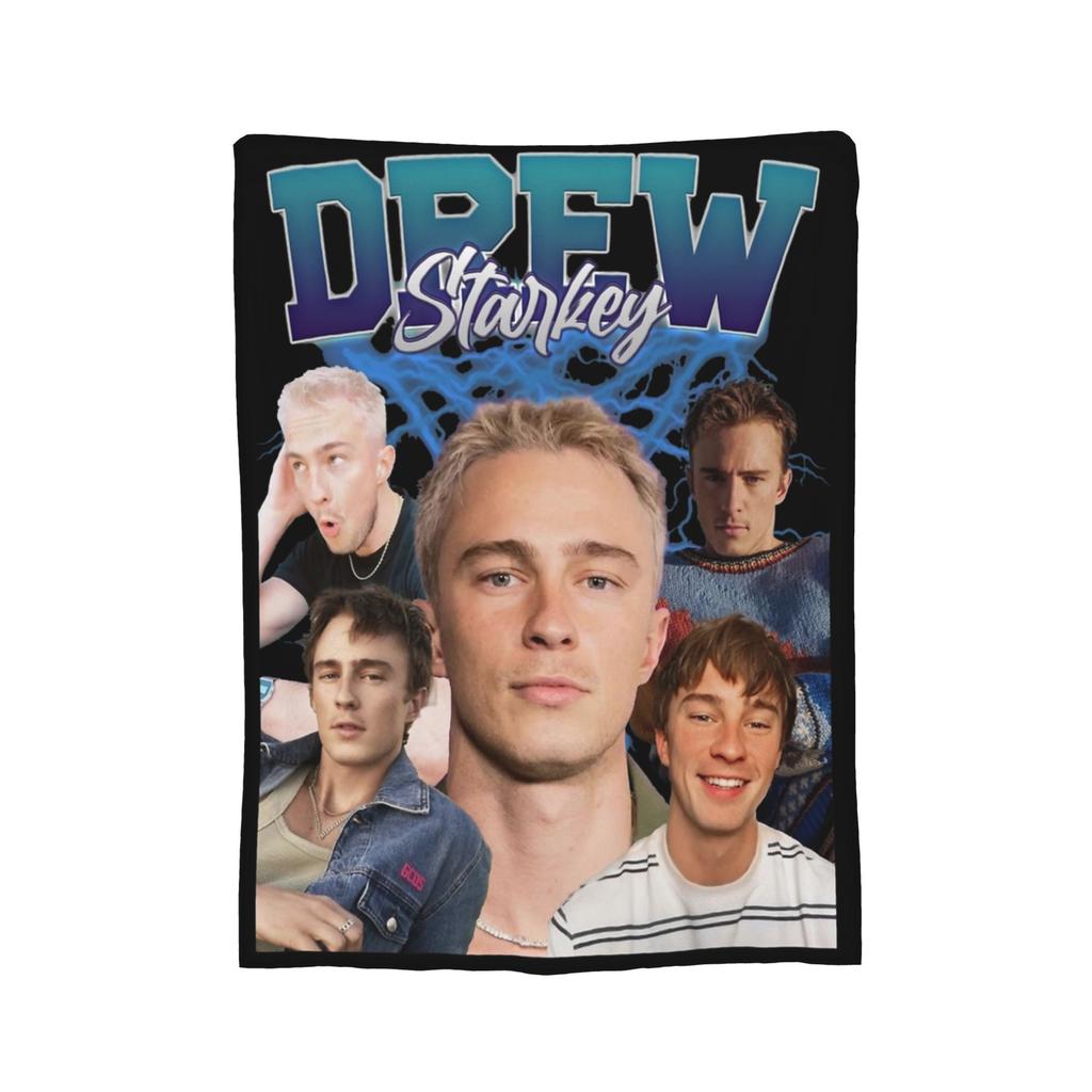Drew Starkey Retro Design Blankets Fleece All Season Multifunction Lightweight Thin Throw Blankets for Home Bedroom Rug Piece