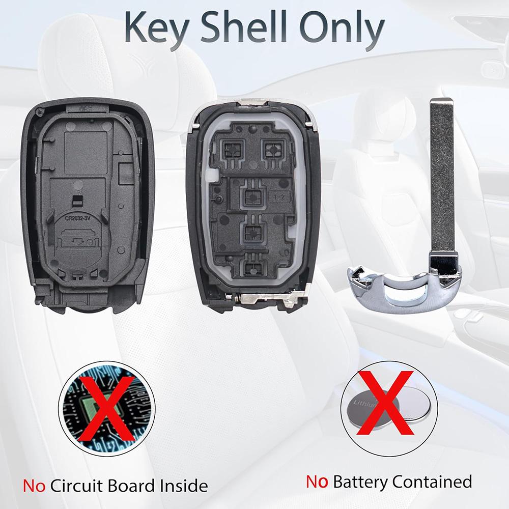 Корпус ключа с дистанционным управлением 5 кнопок для Chevrolet Cruze Malibu Camaro Equinox