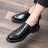 New Business Flat Shoes Men Brand Designer Formal Dress Leather Shoes Men's Loafers British Oxfords Male Wedding Party Shoe
