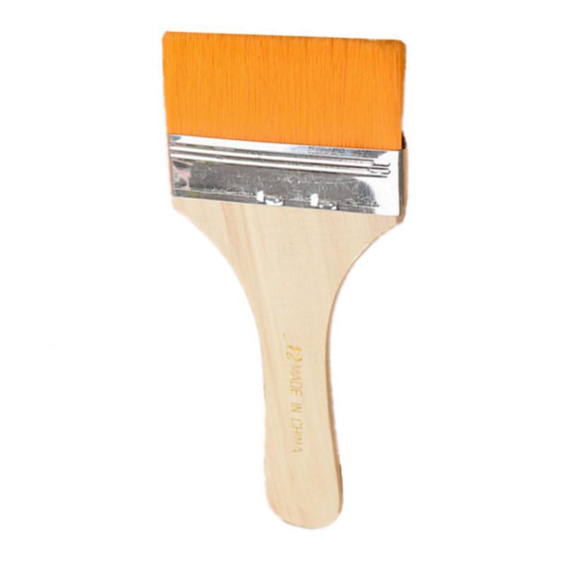 Набор нейлоновых кистей для масляной живописи и барбекю: Маленькая кисть из свиной щетины, кисть для клея, кисть для пыли, кисть для краски.