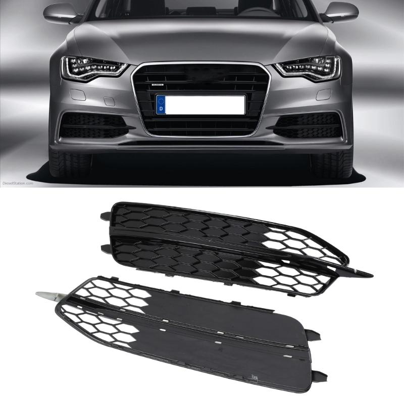Подходит для C7 4G0807681D 4G0807682D Автомобильная левая правая сторона передний бампер вентиляционная решетка противотуманная фара лампа нижние решетки рамка крышка