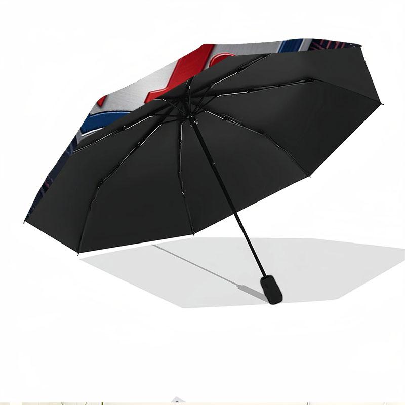 NFL Print Automatic Open Close Umbrella, Portable Foldable Umbrella, for Outdoor Commute Camping Trip, Ideal Birthday Gift