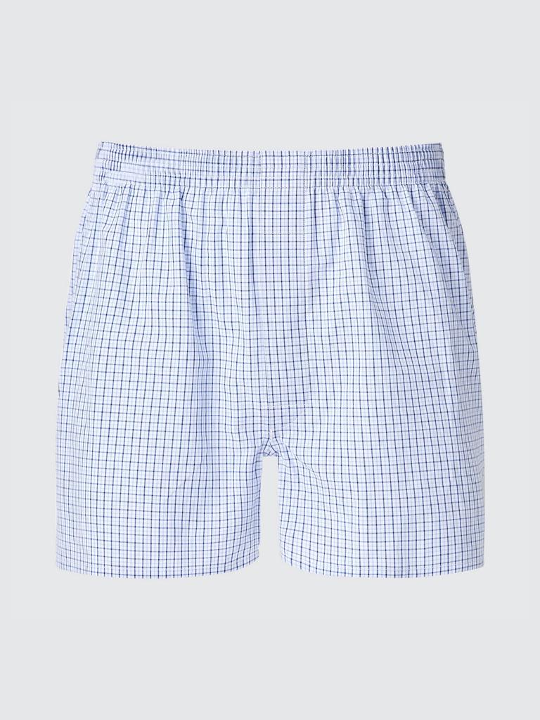 Uniqlo Check Pattern Trunks with Front Opening and Elastic Waistband