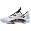 Crazy Tide 5 Team Fabric Rubber Non-Slip Breathable Low-Top Basketball Shoes Men Sneaker White Blue Black 112411606-2
