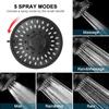 4-Inch Shower Head Top Spray Shower Head Rotatable Adjustable Five-Speed Water-Saving Bathroom  Concealed Shower Top Spray