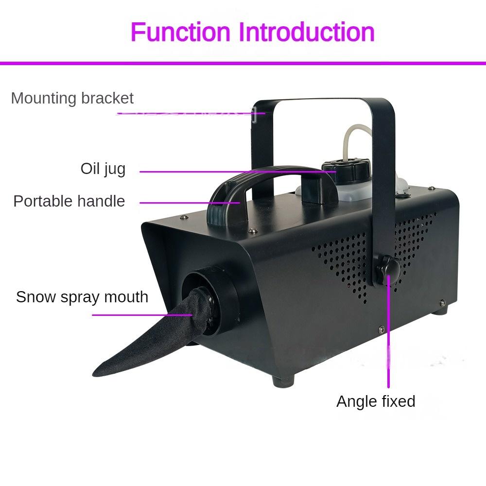 650W Simulated Snowflake Machine Christmas Event Small Snowspray Machine Portable Stage Effect Snow Making Equipment