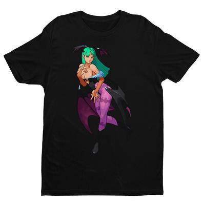 Морриган Вампир Darkstalkers Премиальная Унисекс Футболка Эксклюзивный Дизайн