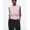 CS 25 Spring New Women's Clothing Standard Edition Short Mohair Blended Knitting Vest Jacket 1202718