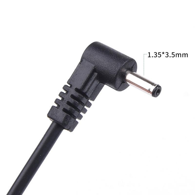 Тип A USB-папа на DC-папа Адаптер-переходник Jack 90 градусов Папа 3,5 мм x 1,35 мм Кабель-преобразователь питания