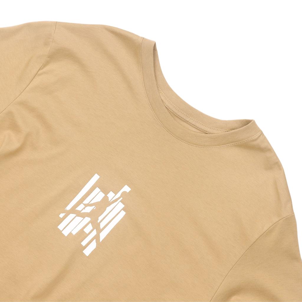 Jordan Брендовая мягкая и удобная повседневная футболка с коротким рукавом и буквенным принтом, мужские топы, нежно-желтый FD7026-200