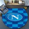 Napoli Football Club Emblem Round Rug for Livingroom,Bedroom, Palyroom, Chair Rug, Area rug, Circle Carpet, Large Size Fan Christmas gift