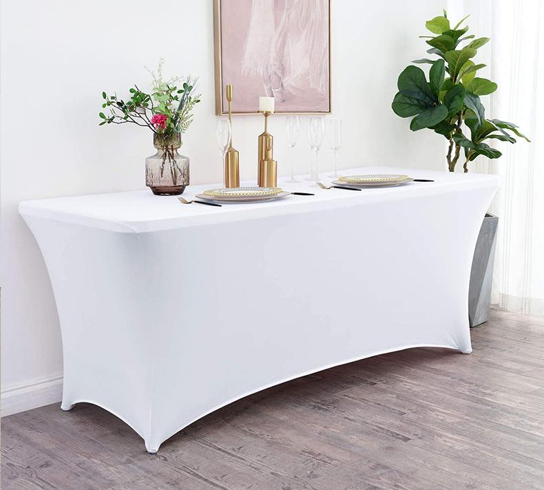 Tablecloth Cover Elastic Table 160Cm White