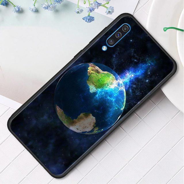 Силиконовый чехол для телефона Samsung Galaxy A50 A70 A10 A20e A30 A40 A20s A10s A10e A80 A90 A60 A30s, чехол в виде ракушки, Земли, Луны, Планеты