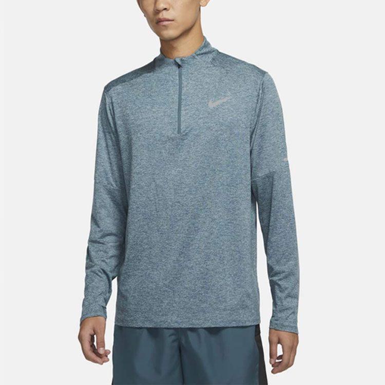 Nike Футболки мужские синие с воротником-стойкой умеренного прямого кроя DD4757-058