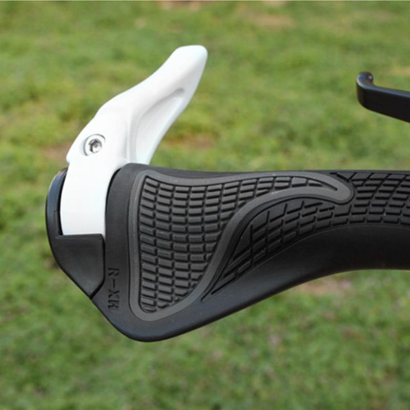 Ручка для горного велосипеда из овечьего рога, противоударная и пылезащитная резиновая ручка для велосипеда, двусторонний блокирующий аксессуар