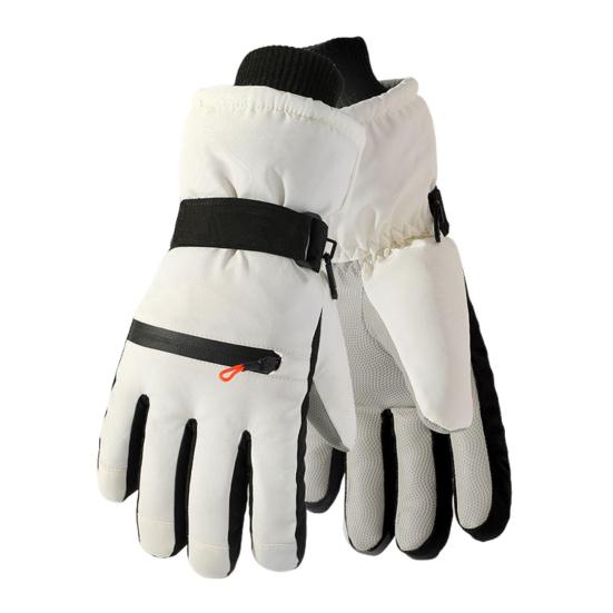 Thermal Ski Gloves Men And Women Windproof Winter Cycling Gloves with Non-Slip Palm Waterproof Full Finger Touch Screen Gloves for Hiking Snowboarding