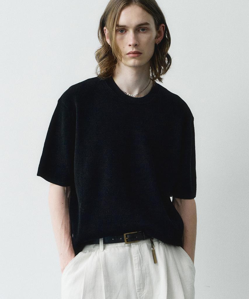 NOIRER Lux Cotton Basic Half Knit (Black)