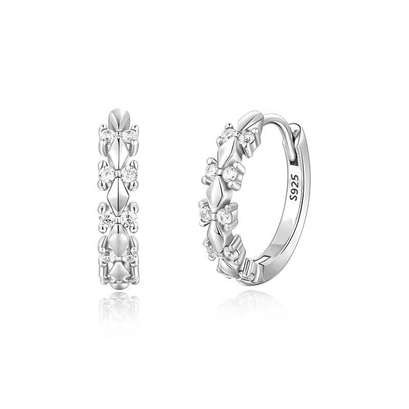 Серьги-бабочки Коронация из стерлингового серебра S925: Элегантный, высококачественный дизайн для женщин