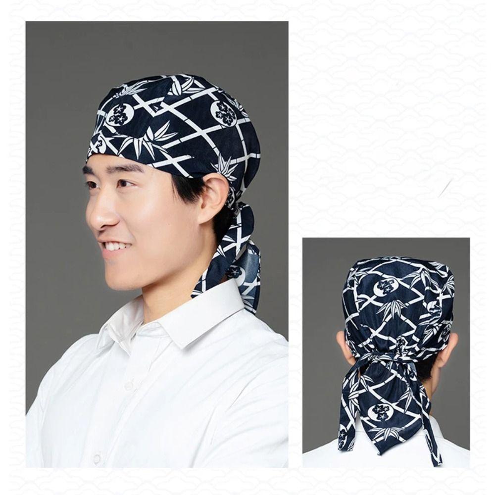 Cotton Chef Hat Japanese Style Waitress Hat Catering Cooking Cap Cafe Hat Unisex