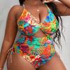 Европейский и американский интегрированный большой размер, высококачественный бикини, сексуальный цельный купальник
