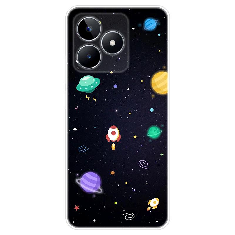 Мягкий силиконовый чехол для Realme C51, окрашенная ТПУ задняя крышка, чехол Realme C51