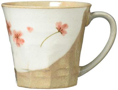 Кружка Mino Ware, размер прибл.. 220 мл Vermilion Flower Сделано в Японии 132-8012