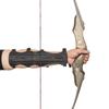 Huwairen Black Extended Four-Strap Bow and Arrow Arm Guard for Archery Competition and Training