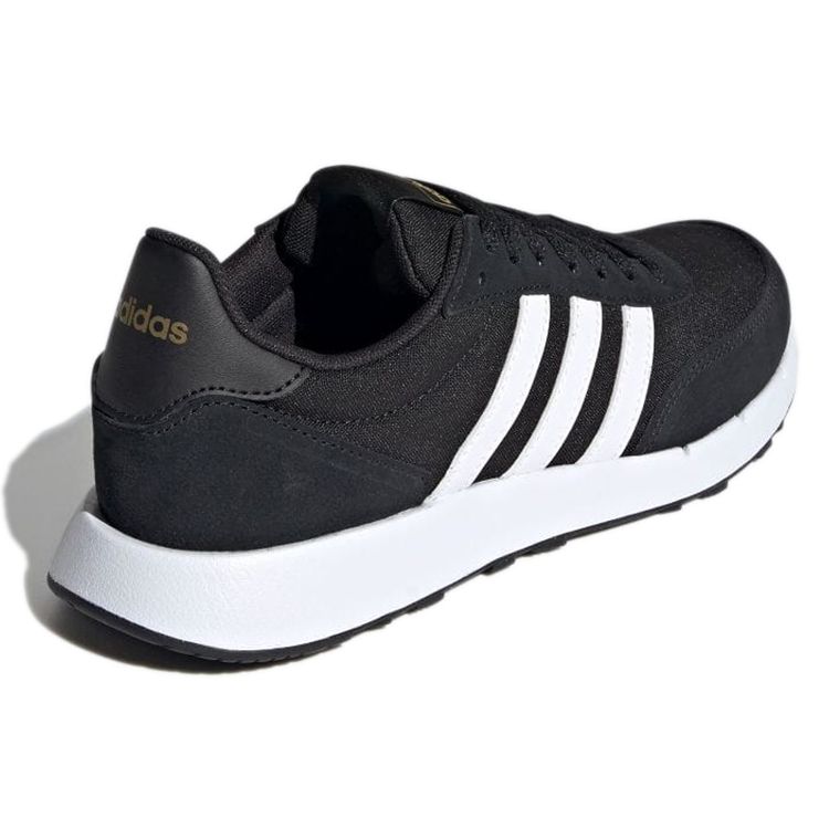 Adidas Run 60s 2.0 Black White Women Sneakers Core-Black Cloud-White Gold-Metallic H04700