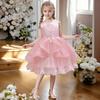 Детское платье принцессы для девочек, одежда для выступления на фортепиано, маленькая хозяйка, пачка, вечернее платье на день рождения 366 платье принцессы