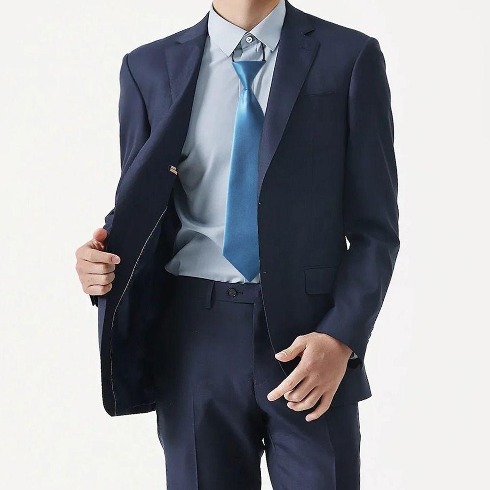 Solid Color Short Style Cute Decoration Elastic Neck Tie Wedding School Kids Tie No Small Tie