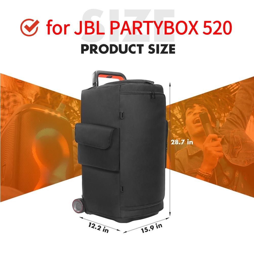 Защитный чехол для колонки JBL PARTYBOX 310/320/520/710 Сумка для хранения колонки с молнией и карманом для микрофона Двусторонняя сумка для хранения