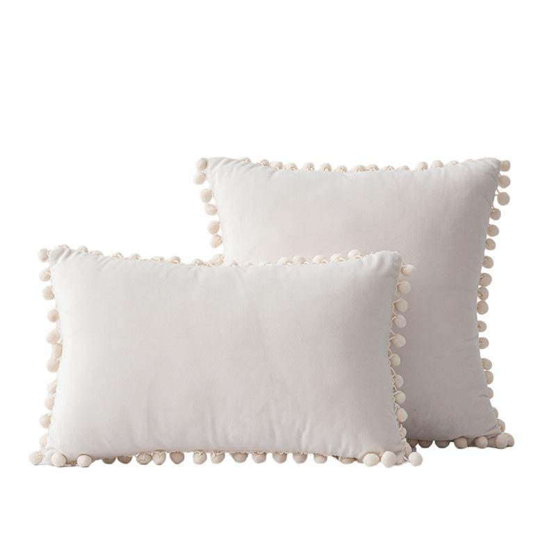 Наволочки для подушек 18x18 бирюзового цвета: 2 упаковки удобных мягких помпонов бархатных квадратных декоративных наволочек для декора дома в фермерском стиле