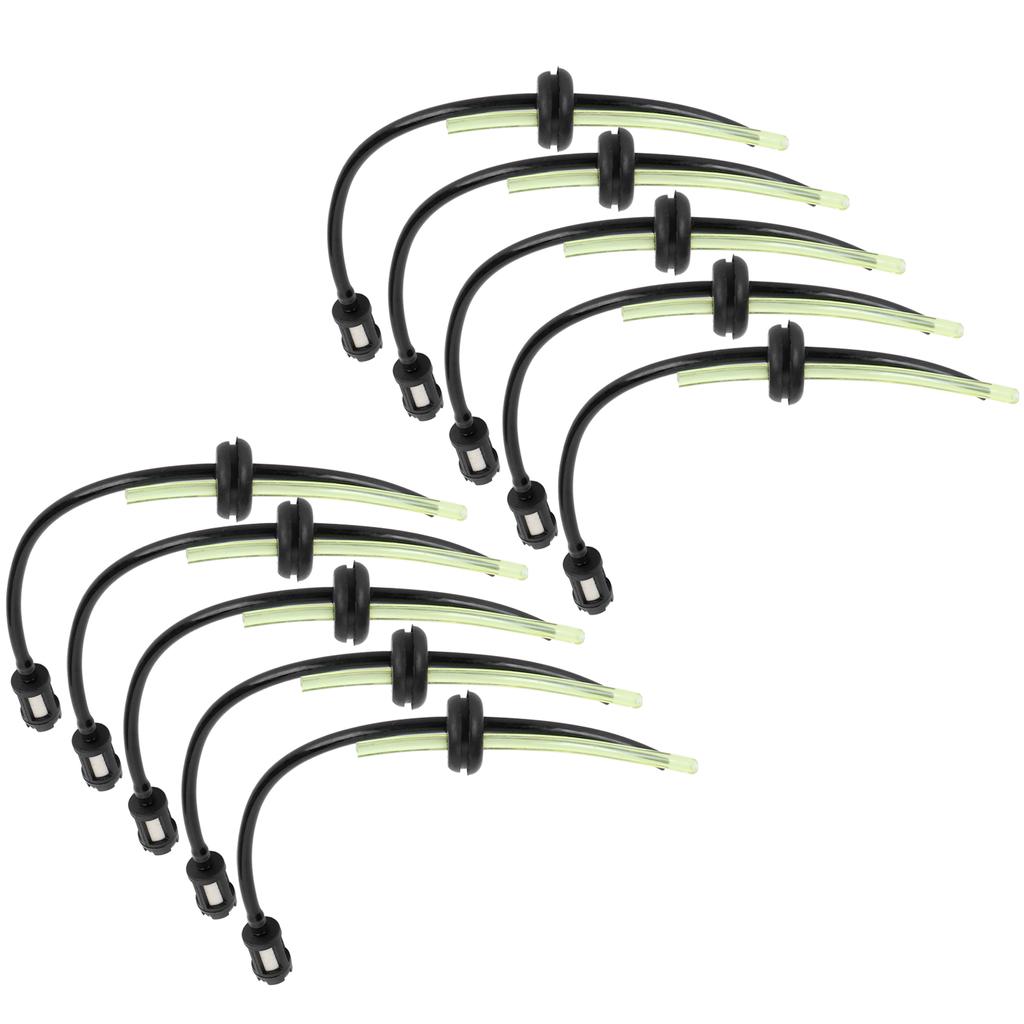 10Pcs Fuel Filter Hose Assembly Kit Replacement for GX35 Lawn Mower Brush Cutter Parts