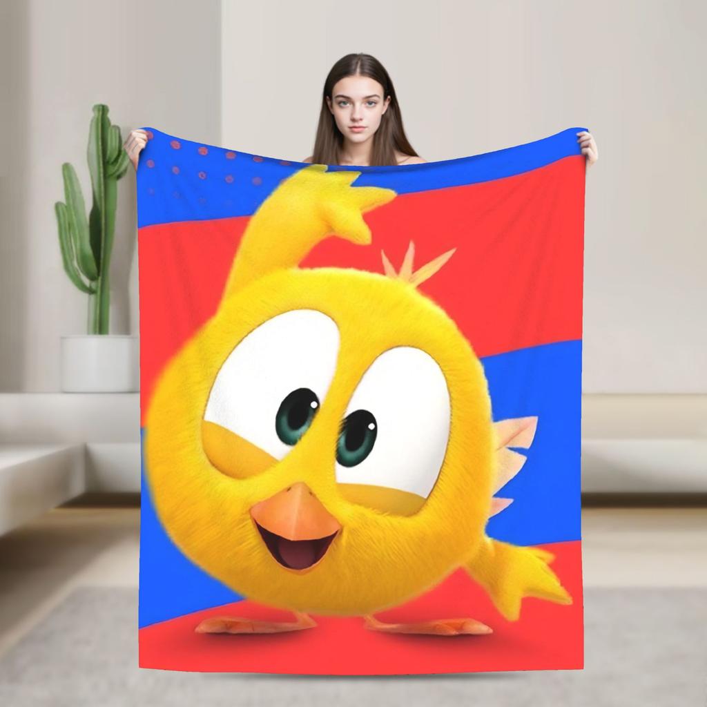 Where's Chicky Blanket Picnic Flannel Throw Blanket For Bedroom Warm Soft Design Quality Bedspread Gift